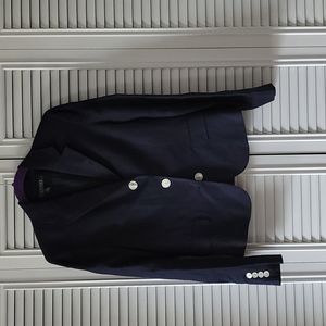 Navy Linen Blazer